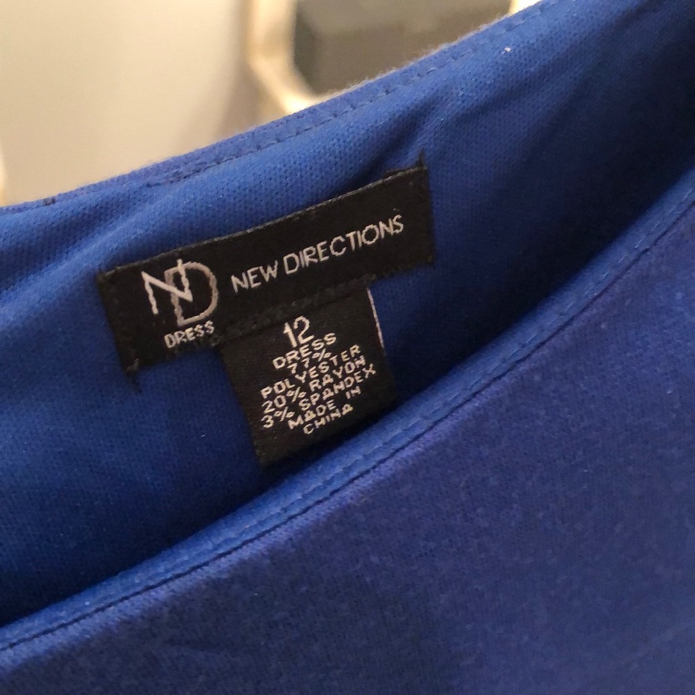 Royal blue soft comfy dress